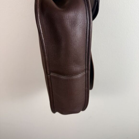 Vintage COACH Brown Leather City Bag Shoulder Bag Handbag #9790 Keychain - Picture 7 of 15